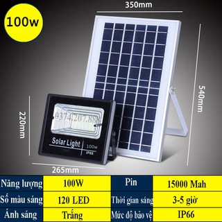Đèn led pha năng lượng mặt trời 100w BABA