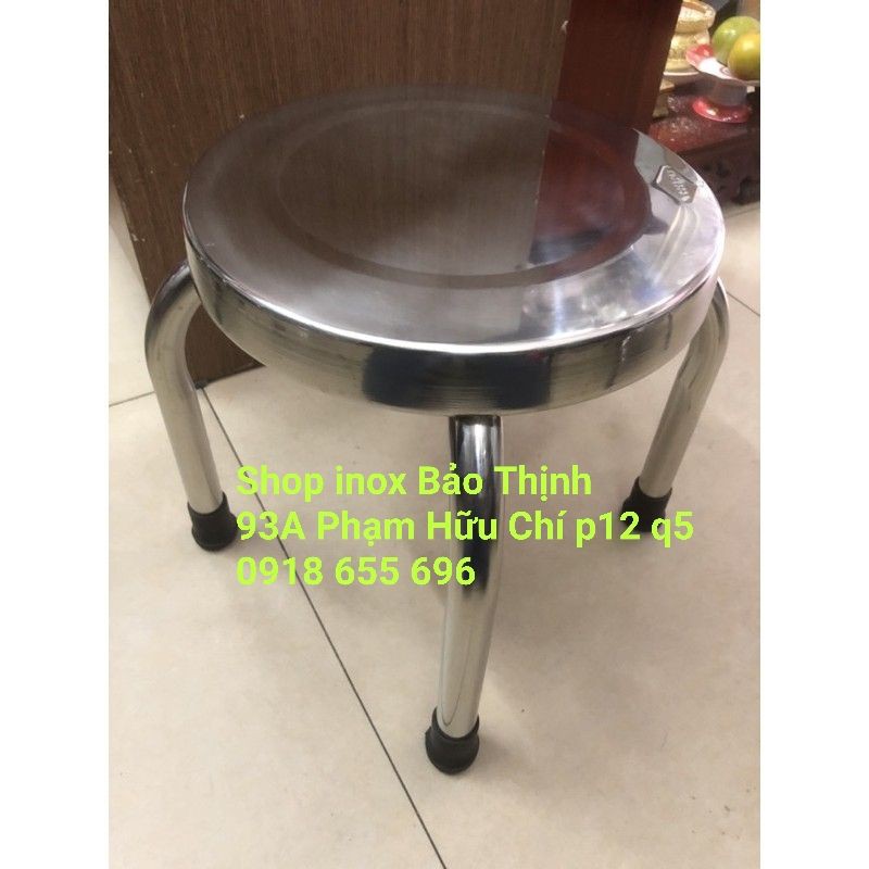 Ghế đẩu inox 30cm