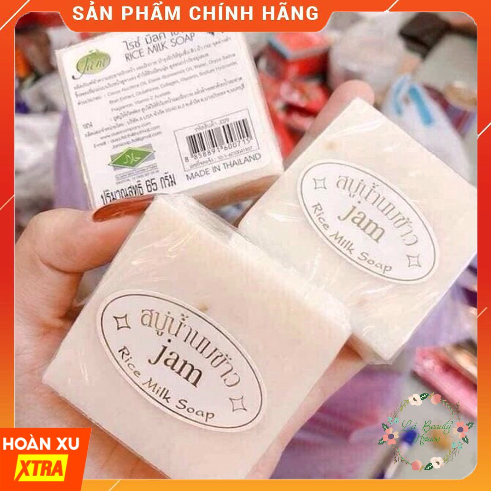 [Mã LAOR21N06 hoàn 8% xu đơn 250K][Chuẩn Loại 1] Xà Phòng Cám Gạo Trắng Da Thái Lan Jam Rice Milk Soap