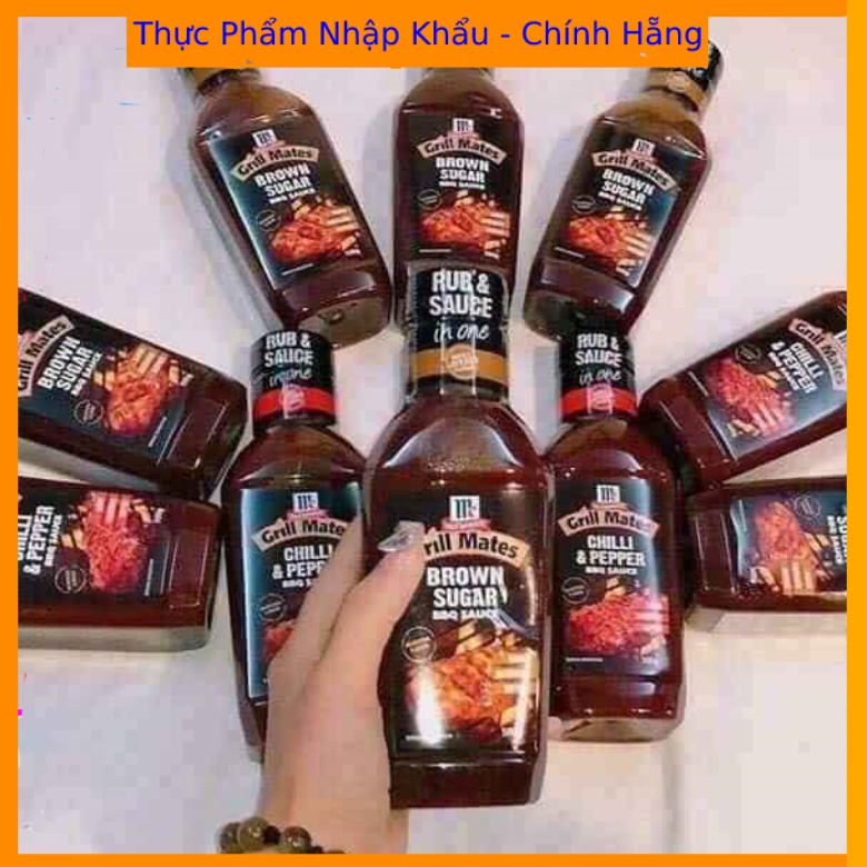 Sốt Ướp Thịt Nướng BBQ GRILL MATES 500 gr NHẬP KHẨU THÁI LAN