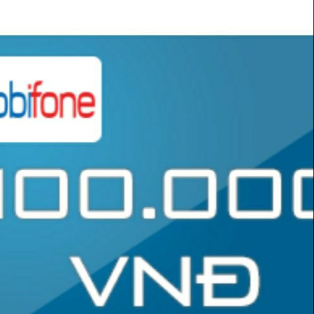 Thẻ cào 100k MobiFone