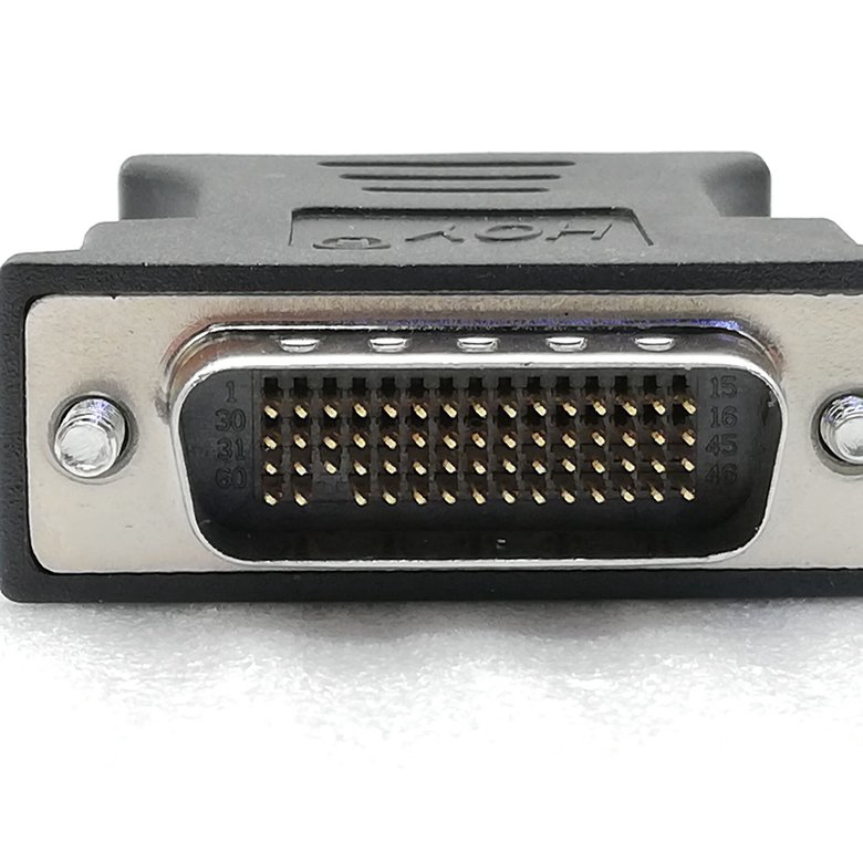 Đầu chia chuyển đổi video DMS-59 DMS59 59 Pin DVI đầu cắm sang cổng VGA lỗ cắm chữ Y tiện lợi
