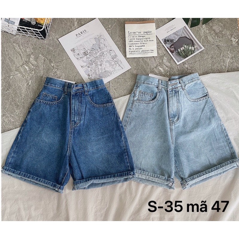 Quần short ngố jean nữ bigsize. Short jean nữ size đại S-35 (40-80kg) hàng VNXK ms47