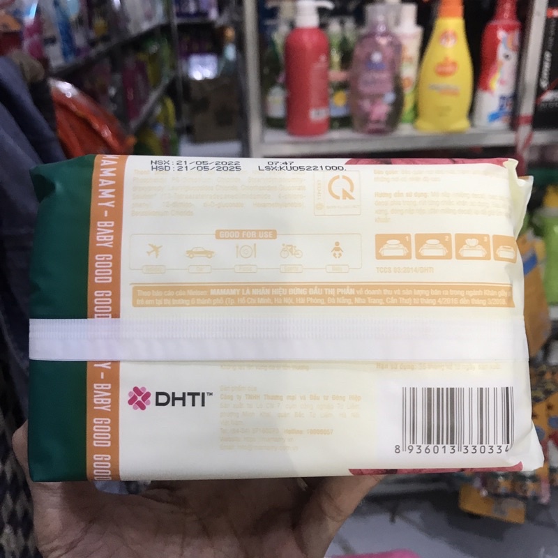 Giấy ướt Mamamy có nắp 80-100 tờ/1 hộp không mùi