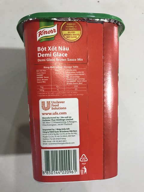 Bột xốt nâu Demi Glace [HÀNG CÔNG TY] ngon, ngọt nước loại 1kg