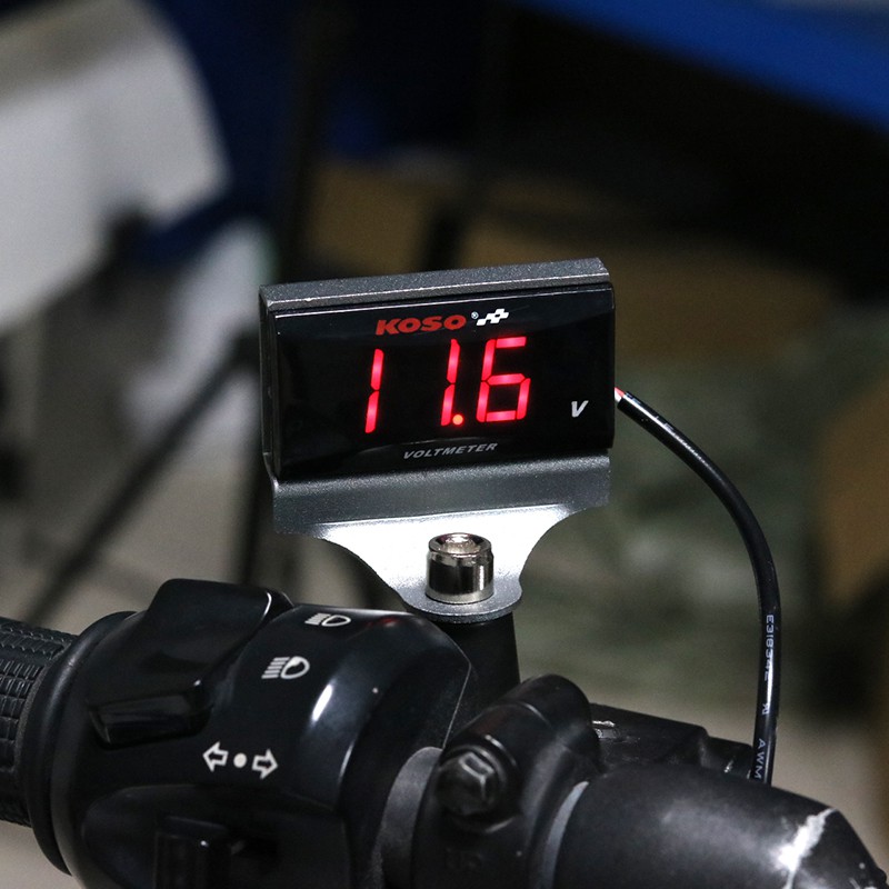 💥 Đồng hồ báo Vol Koso bản cao cấp 12-150v chống nước đủ màu cho xe máy, xe điện 💥