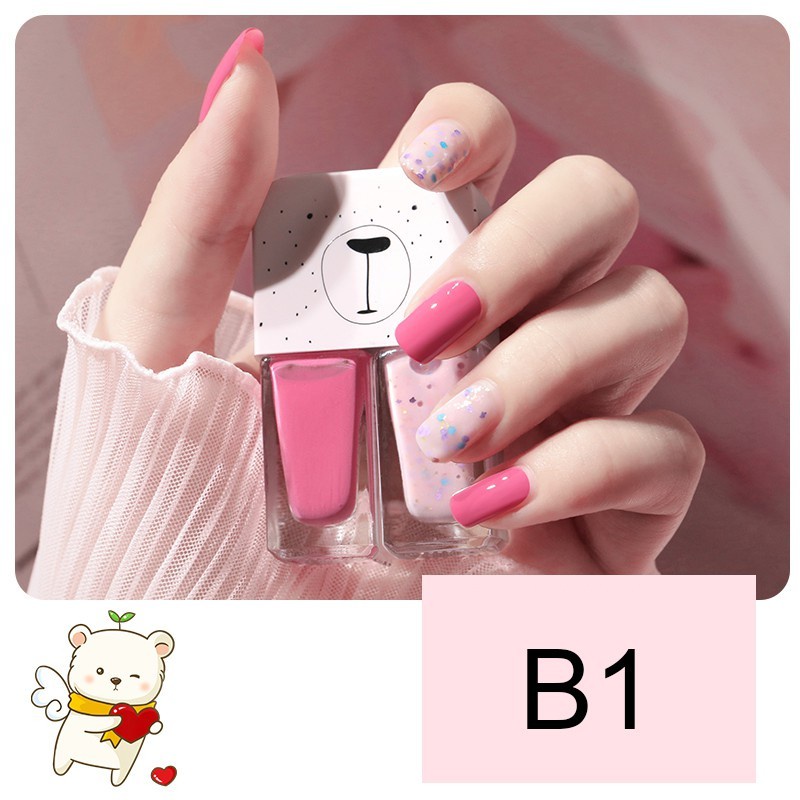 Set 2 Chai Sơn Móng Tay Nhũ + Kim Tuyến , Full 2 SET Sơn Móng Tay Nhiều Màu
