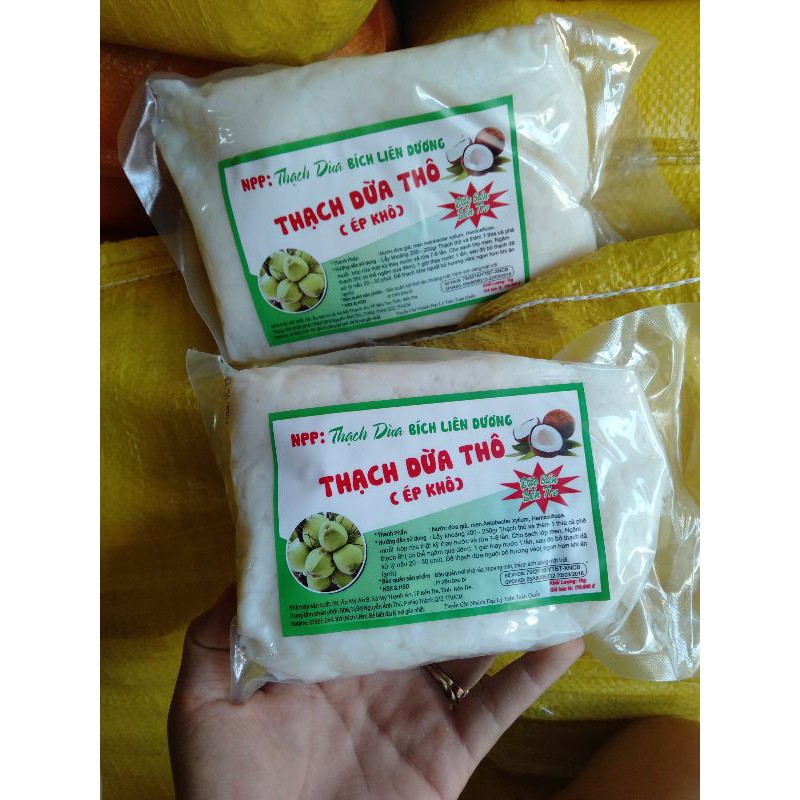 (combo7 ki) THẠCH DỪA THÔ size15ly(1,5cm) loại 1 kg tặng kèm hương thơm