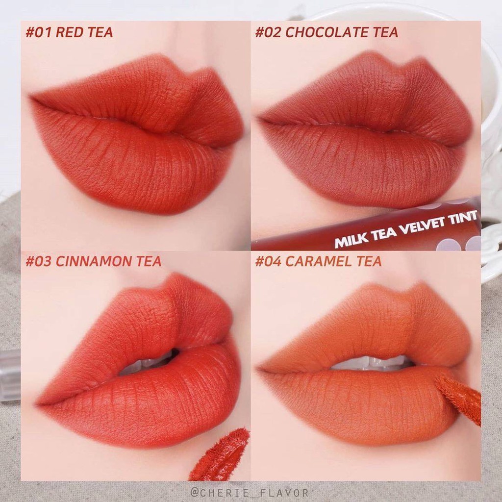 [HOT NEW 2020] Son Kem Lì Mịn Lấy Cảm Hứng Từ Trà Sữa - Romand Milk Tea Velvet Tint