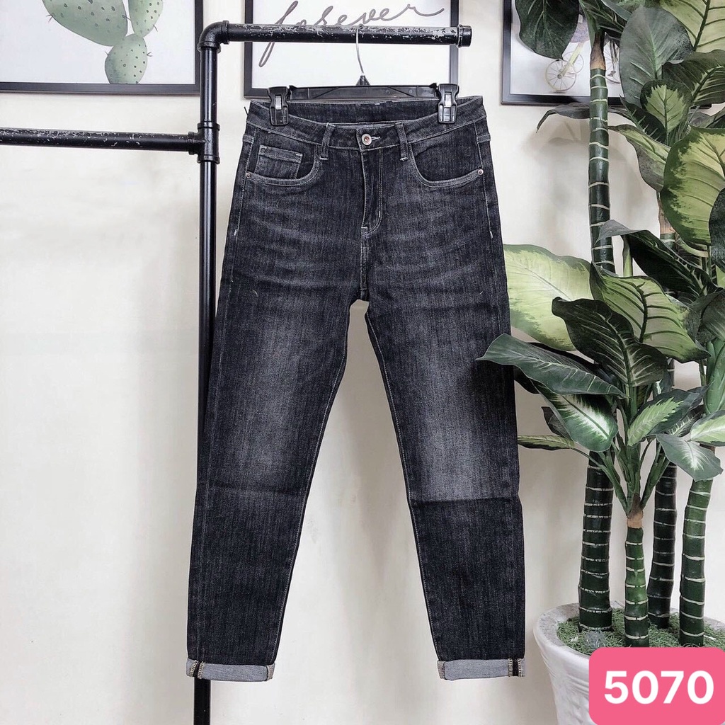 Quần jean nam xám đậm đen trơn không rách gối chất bò cao cấp co dãn 4 chiều cực đẹp, quần rin nam 236HD Nhiều Mẫu Mới
