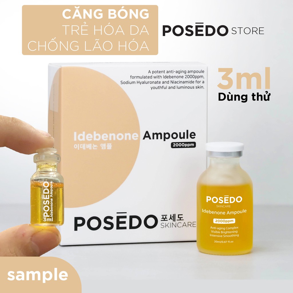 Serum căng bóng dưỡng sáng Posedo Idebenone Ampoule trẻ hóa da cao cấp chính hãng độc quyền Hàn Quốc | BigBuy360 - bigbuy360.vn