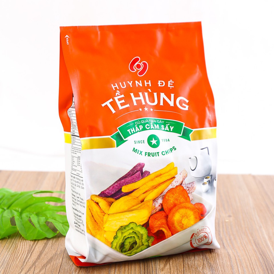 1kg Trái cây sấy khô Huynh Đệ Tề Hùng mỗi túi 250g mít sấy, chuối sấy, khoai lang, cà rốt, khổ qua Golovinshop