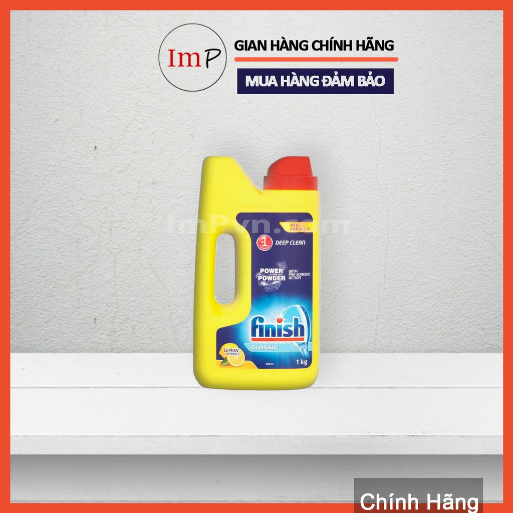 Bột rửa bát Finish Classic Can 1kg Hương chanh