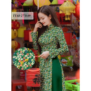 vải áo dài hoa nhí