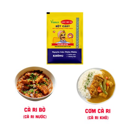 [Gói 25g] XỐT CÀ RI DẦU [VN] VIANCO Curry Oil Sauce