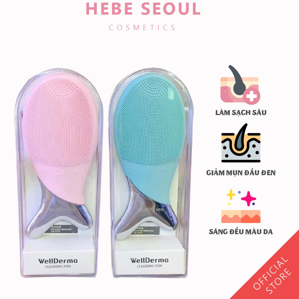 Máy Rửa Mặt Cá Wellderma Hàn Quốc Săn Chắc Da, Làm Sạch Sâu