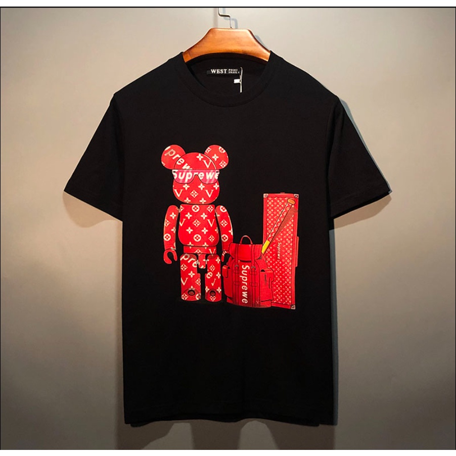 ( Hàng Mới - Hot ) Áo Phông Gấu Cặp In 5D Bản Lớn Siêu Hot, Cotton Mịn Siêu Lửa Hừ 2022