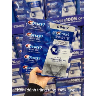 Kem Đánh Răng Crest 3D White Advanced Triple Whitening 158g
