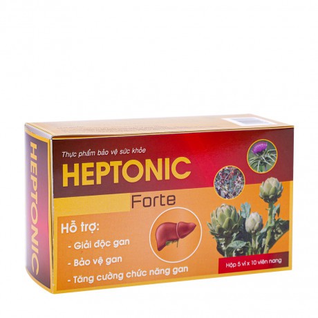 Hộp 50 viên Heptonic Forte-  giải độc gan và bảo vệ gan và tăng cường chức năng gan | BigBuy360 - bigbuy360.vn