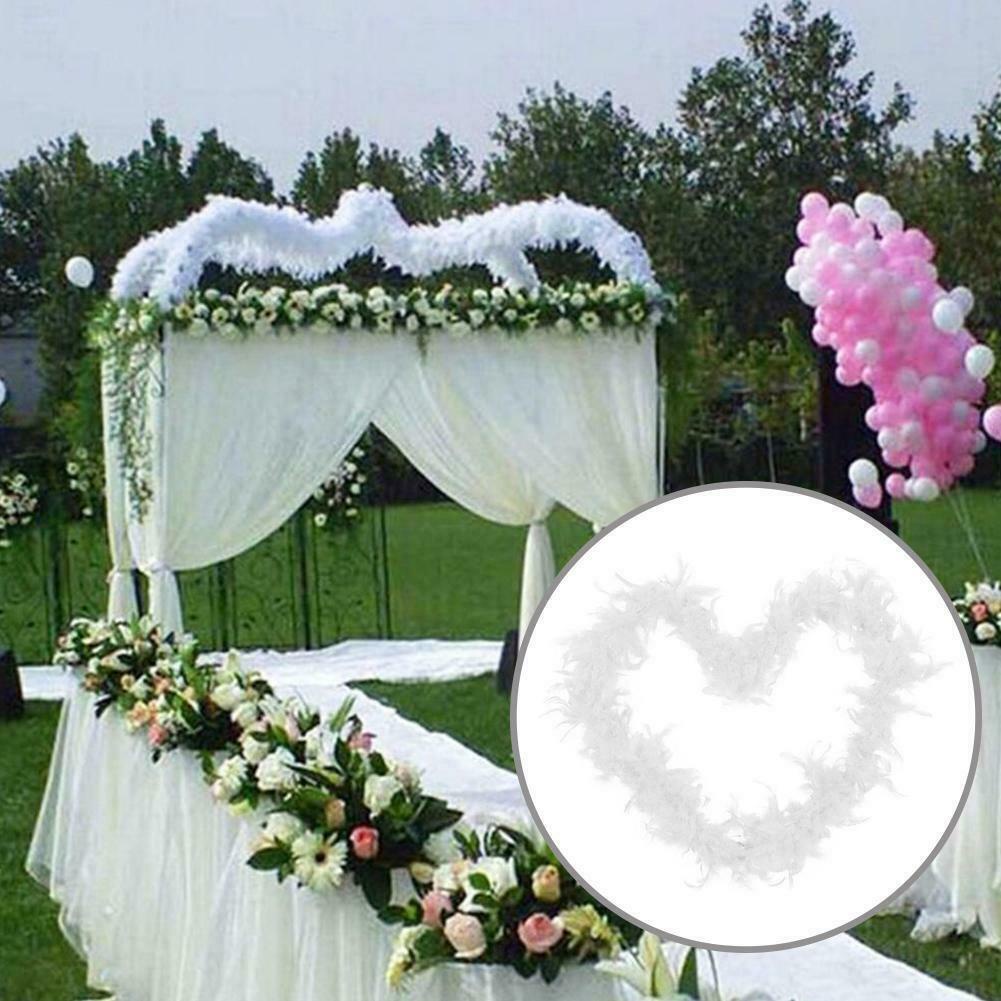 Dải lông vũ trắng dài 200 cm L7D7 dùng trang trí cây thông Giáng Sinh độc đáo