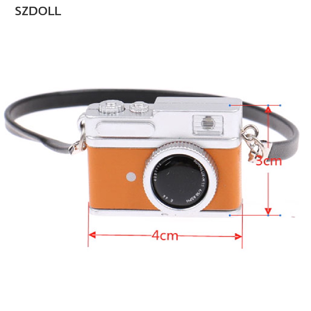 Mô Hình Máy Ảnh Cổ Điển Mini Có Đèn Và Âm Thanh Trang Trí Nhà Búp Bê