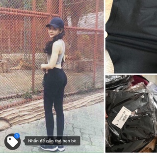 2 quần legging co dãn f21 vải dư
