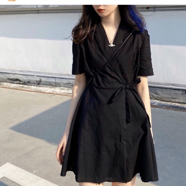 ĐẦM VEST ĐẮP CHÉO CỘT EO