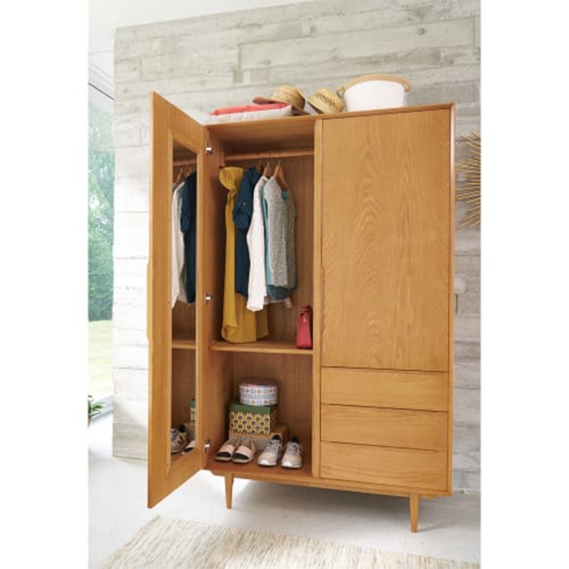 Tủ quần áo 2 cánh Portobello IBIE nhiều tùy chọn