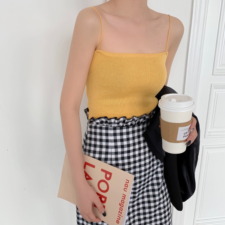 Áo Dệt Kim Nữ Không Tay Họa Tiết Hoa Phong Cách Hàn Quốc | BigBuy360 - bigbuy360.vn