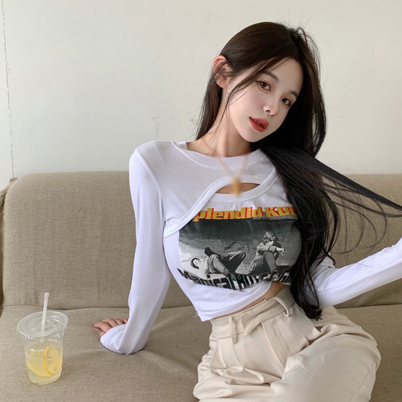 Áo Thun Thể Thao Dài Tay Ôm Dáng Thời Trang Dành Cho Nữ