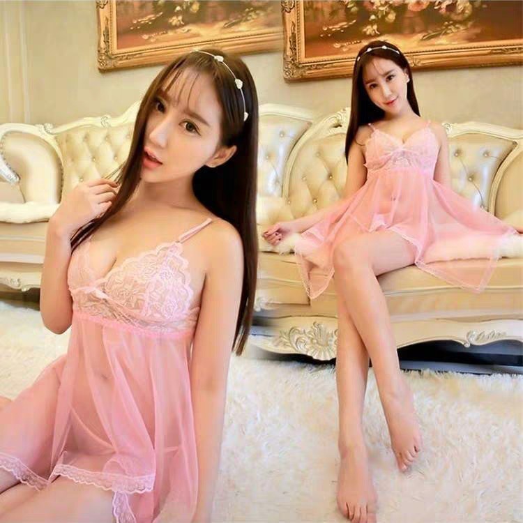 Đầm ngủ Cosplay Sexy + kèm quần lọt khe chữ T