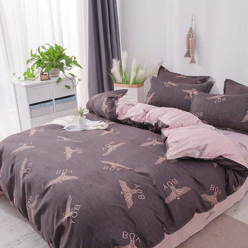 Bộ Chăn Ga Và Vỏ Gối 4 Trong 1 Chất Lượng Cao 2 Trong 1