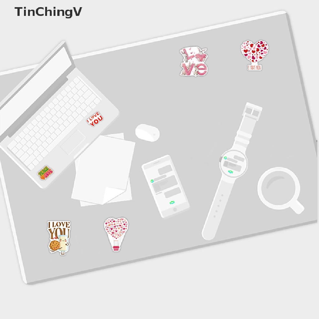 Bộ 50 Miếng Dán Dùng Trang Trí Ván Trượt / Guitar DIY