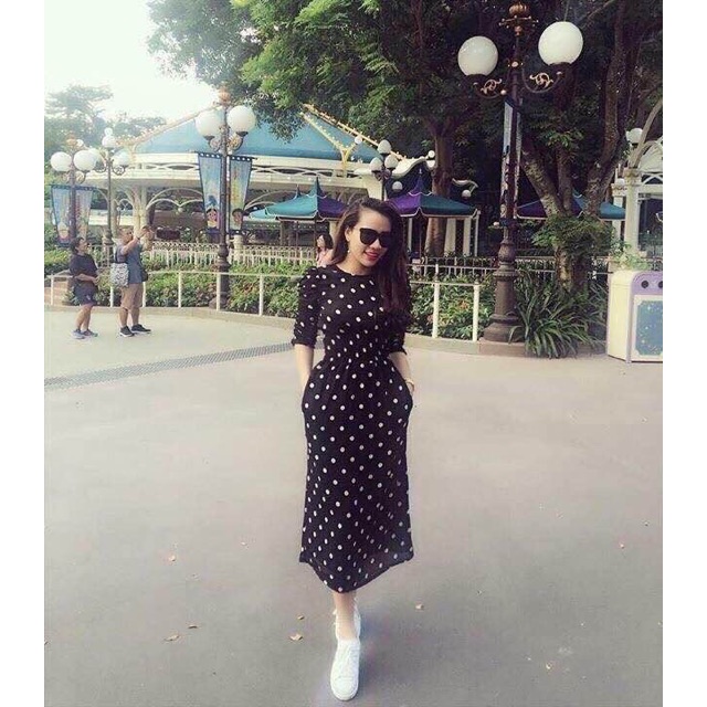 Đầm Maxi bi tay lở 