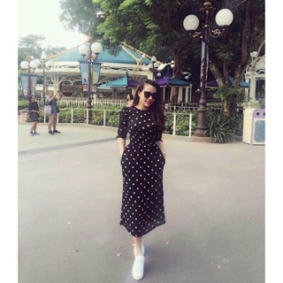 Đầm Maxi bi tay lở