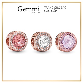   LOẠI 1  Hạt Charm Xỏ Radiant Rosegold  vàng hồng  mix vòng Bạc Thái S925 - Gemmi Jewelry CPR17 