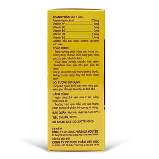 Viên Uống Bổ Gan Arginine Plus