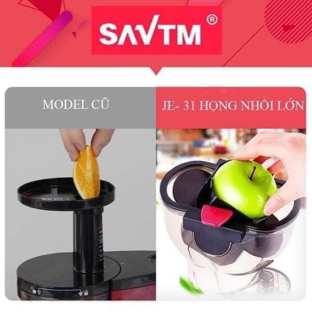 Máy ép chậm SAVTM JE31 tặng lưới làm kem