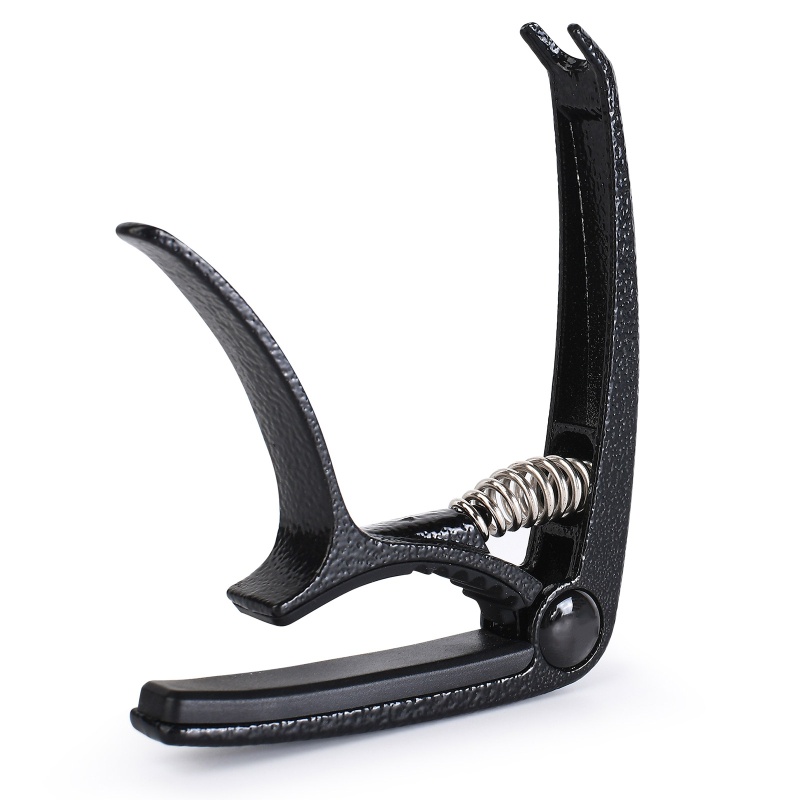 Kẹp Capo 4 Dây Tùy Chỉnh + 6 Dây Đàn Guitar Bằng Hợp Kim Kẽm Tiện Dụng