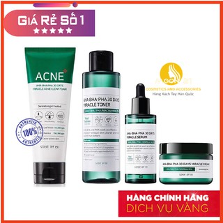 Bộ dưỡng da ngừa mụn Some By Mi AHA-BHA-PHA 30 Days Miracle Kit Auth Hàn Quốc