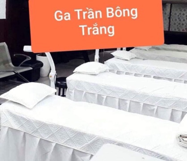 BỘ GA SATIN TRẦN BÔNG (gồm chăn ga gối kèm ruột gối) SỈ GIÁ TỐT