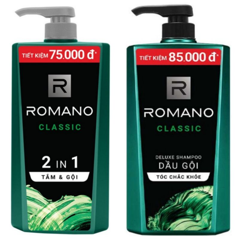 Dầu gội /tắm gội Romano 900g