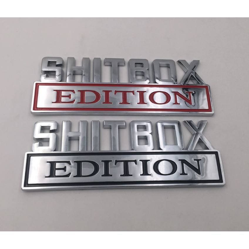 Logo 3D chữ nổi SHITBOX EDITION