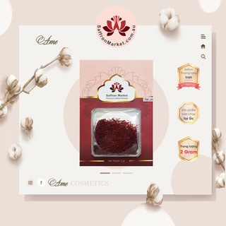 - saffron 2gram - nhuỵ hoa nghệ tây saffron market dạng vỉ dẹt