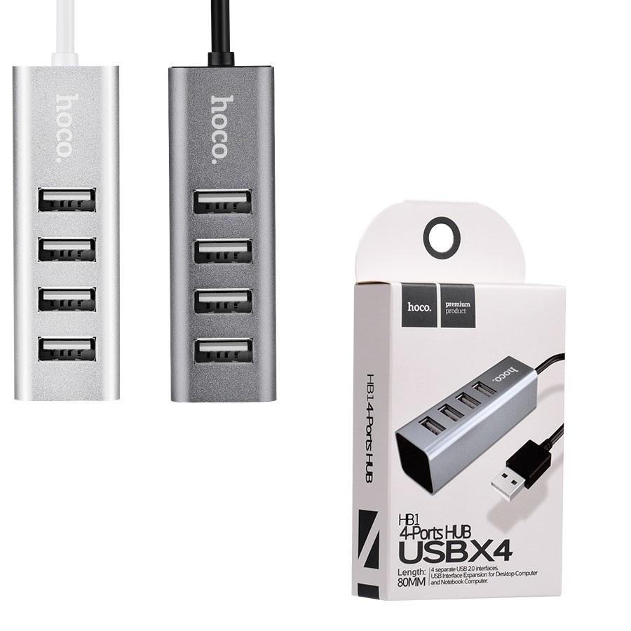 Hub USB 4 port Hoco HB1 Chính hãng. Vi Tính Quốc Duy