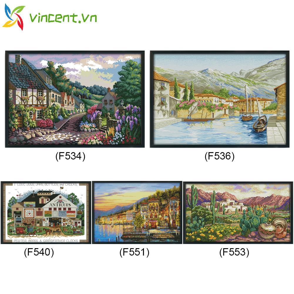 Tranh Thêu Chữ Thập 14ct Hình Phong Cảnh