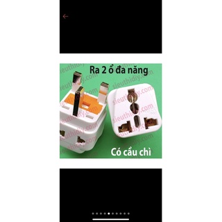 Phích cắm chuyển ra 3 chân vuông tiêu chuẩn ANH