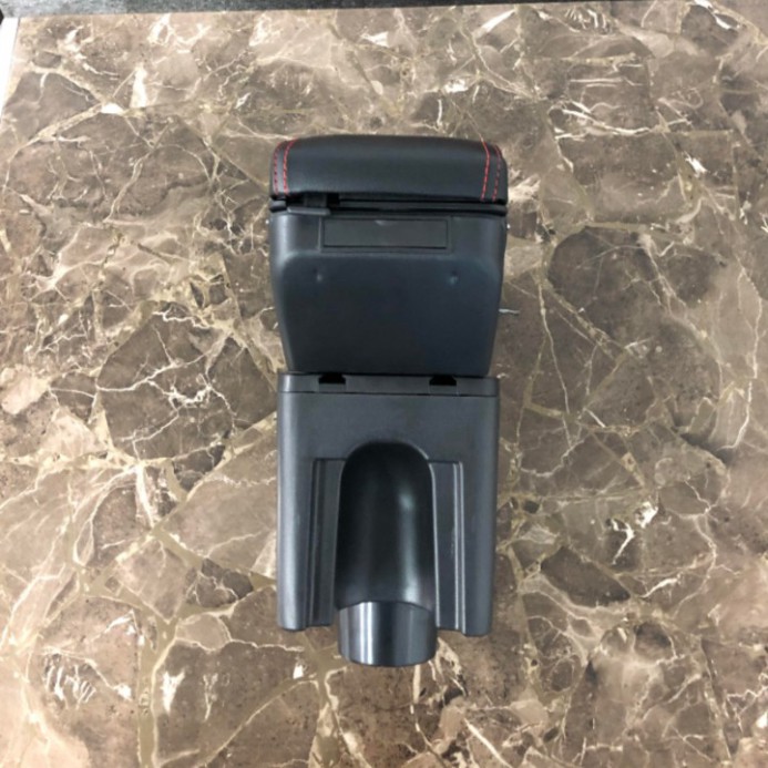 Sản Phẩm Hộp tỳ tay xe hơi Daewoo Gentra, Chevrolet Aveo tích hợp 7 cổng USB - Mầu Đen và Be .