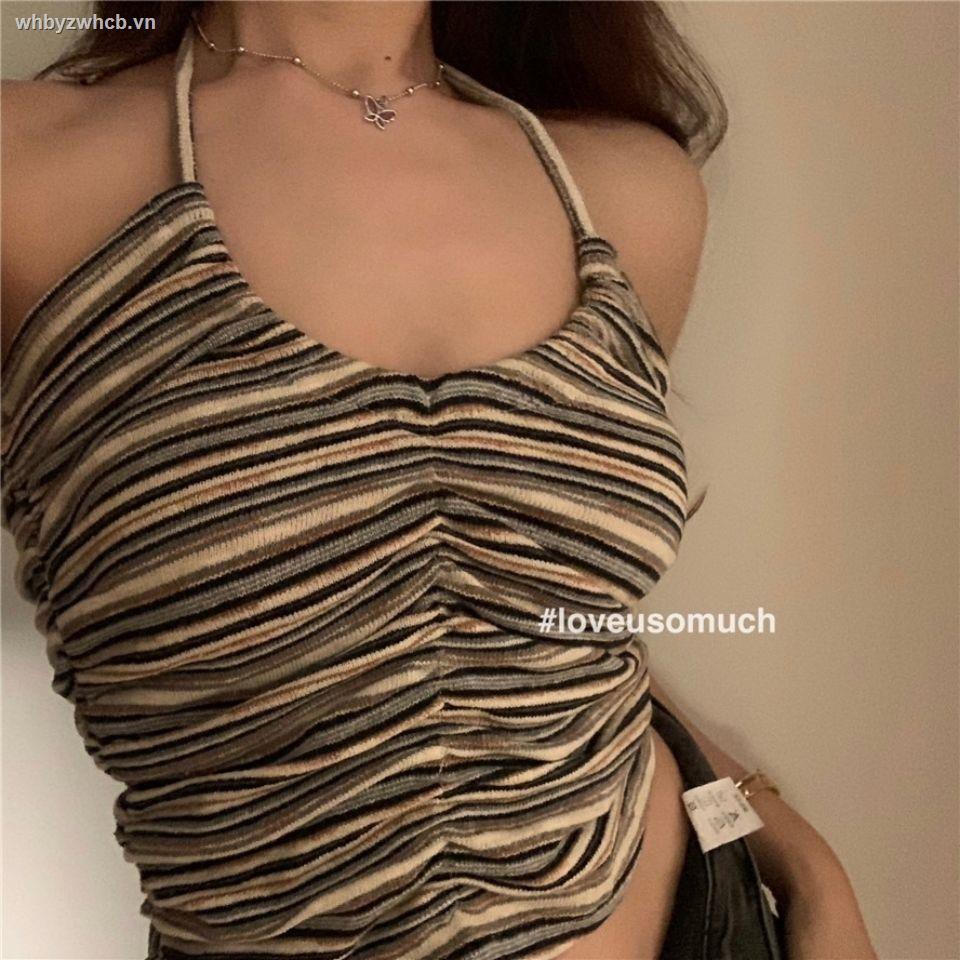 Áo Nữ Không Tay Họa Tiết Sọc Thời Trang Quyến Rũ | BigBuy360 - bigbuy360.vn