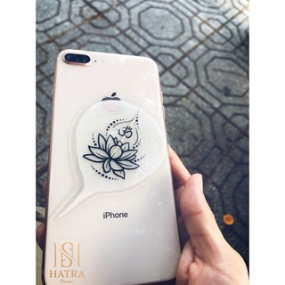 Lá Bồ Đề In Hình Chữ Om- Cầu May Mắn Bình An, Quà Tặng Cho Bạn Bè Người Thân - Ốp DT